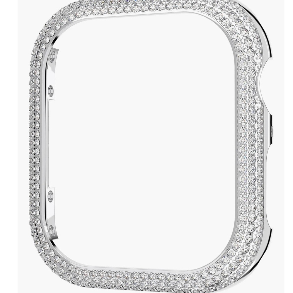 Swarovski Silver Crystal Apple Watch Case Frame